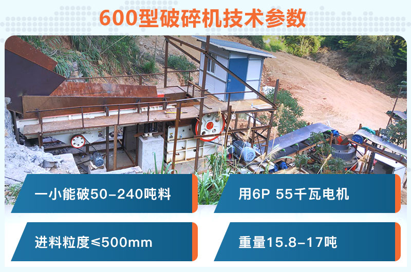 600型破碎機(jī)一小時能破多少料？用多少千瓦電機(jī)？