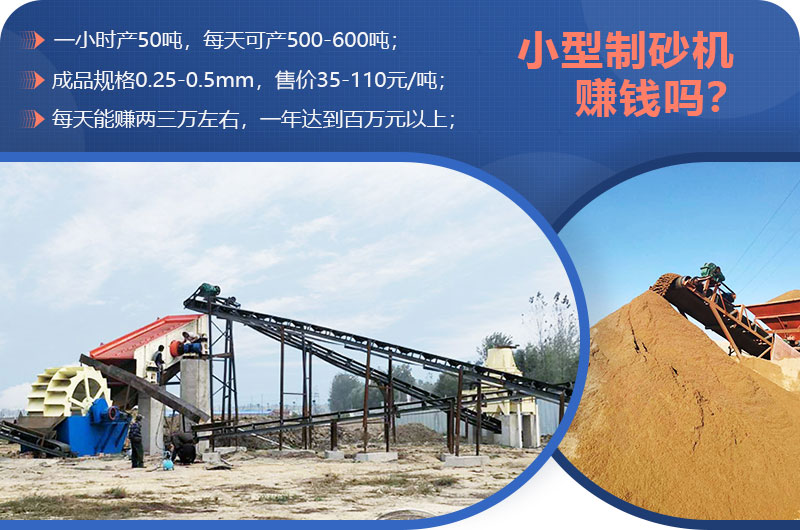 小型制砂機(jī)賺錢嗎？小型制砂機(jī)圖片及價(jià)格