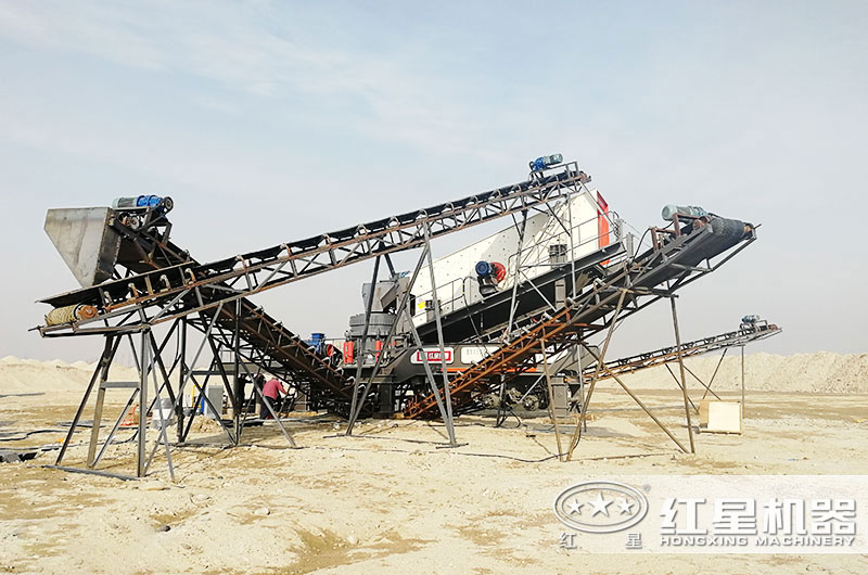 鋼筋混凝土破碎用什么機器？建筑垃圾移動破碎站剛剛好